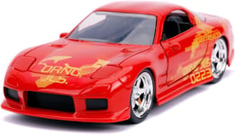 Mazda Rx-7 Orange FAST And FURIOUS Scale 1/32 Diecast Jada Toys