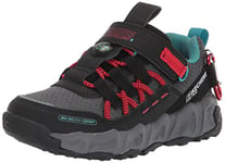 Skechers 406423l BKRD, Basket Garçon, Noir Textile Synthétique Turquoise Rouge Tri, 29 EU