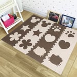 Aqrau - Puzzle Tapis Mousse Bébé 48 dalles, Puzzle pour Enfants, Tapis éveil Bébé, Tapis de Jeu très résistant pour Enfants, Antidérapant