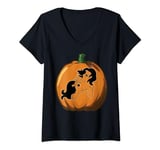 My Little Pony Halloween Starshine Pumpkin Carving Outline T-Shirt avec Col en V