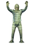 Smiffys Universal Monsters Creature From The Black Lagoon Costume, Adults Official License Outfit with Latex Mask & Gloves for a Complete Creature Look, Perfect for Halloween and Themed Parties