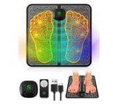 Ems Masseur De Pieds, Appareil Portable Avec 8 Modes Et 19 Intensités - Améliore La Circulation Et Soulage Les Douleurs Musculaires