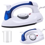 PORTABLE EASY FOLDING TRAVEL NON STICK SOLE PLAT COMPACT STEAM DRY IRON 800 WATT