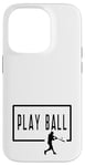 Coque pour iPhone 14 Pro Play Ball Baseball Batter Homerun Funny Game Graphic Dire