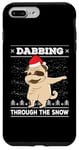 iPhone 7 Plus/8 Plus Dab Through The Snow Pug Ugly Christmas Sweater Dog Dance Case