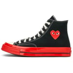 Baskets Comme Des Garcons  Converse  Chuck 70 High Top Black Red