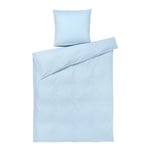 Juna - Monochrome sengetøy 140x220 cm lys blå