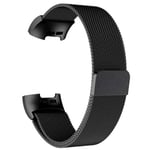 Milanese Loop Metall Armband Fitbit Charge 4/3 Svart