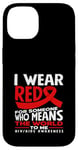 Coque pour iPhone 14 « I Wear Red For Someone Who Means The World HIV AIDS »