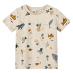 Liewood Apia T-skjorte Sea Creature/Sandy | Beige | 110 cm
