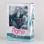 15cm Hatsune Miku Anime Figur Figma 014 Stående Pose Manga Staty PVC Actionfigur Samlarobjekt Leksak Dock Dekoration with box