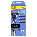 Pack Rasoir WILKINSON Skin Protection + 4 Lames Hydro 5 Genre Gillette Fusion 5*