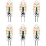 Ampoule G4 led 12V 2W Blanc Chaud 3000K, 200lm, Équivalent Lampe Halogène G4 10W 20W, non-dimmable, Bi-pin G4 12V led ac dc pour Lustre, Lampe de