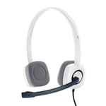 Logitech H150 Wired Headset, Stereo Headphones with Rotating Noise-Cancelling Mi