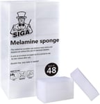 MR.SIGA Multi-Functional Eraser Sponge, Magic Pack of 48 - 3.1" x 2" x 1" 