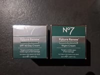 No7 Future Renew Damage Reversal DAY & NIGHT CREAM 50ML EACH RRP £34.95 EACH