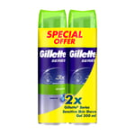 Gillette Sensitive Gel 2X200ML twinpack