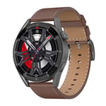 Montre Connectée Sport Étanche IP68 Cardio Android et IOS Simili Cuir Noir YONIS