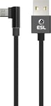 ESL USB til microUSB gamingkabel, 1m (sort)