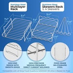 Air Fryer Rack Single Layer Rack Double Basket Air Fryers Accessories