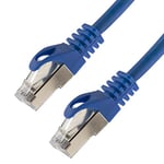 Câble réseau S/FTP PIMF catégorie 7-1,50 m - Bleu - Câble Patch Gigabit Ethernet LAN DSL CAT7