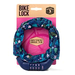 Legami Serrure à combinaison, Bike Lock, L 75 cm, Ø 1,4 cm, thème Flora, résistant à l'eau et aux coupures, combinaison de chiffres personnalisable