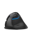 DeLUX Wireless Vertical Mouse Delux M618Mini DB BT+2.4G 2400DPI (black) - Vertical mouse - Optical / gyroscopic - 6 painiketta - Musta