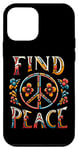 Coque pour iPhone 12 mini Guitare Hippie Meditation Freedom Wreaths