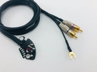 Technics SL 1200 MK2 MK3 M3D MK5 MK6 câble rca phono 130 cm soudé pcb noir 2N