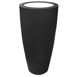 Pot Conique 3 En 1 Pot De Fleurs-Mange Debout-Seau A Champagne Dessus Polyethylene Blanc