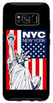 Coque pour Galaxy S8 Cool New York Statue of Liberty, This is My New York City
