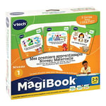 VTech - MagiBook, Pack 3 Livres Éducatifs Niveau 1 Mes Premiers Apprentissages de Maternelle, Pages Illustrées et Interactives, Cadeau Fille et Garçon de 2 Ans à 5 Ans - Contenu en Français