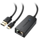 Cable Matters Adaptateur Micro USB Ethernet jusqu'à 480 Mbps pour la Lecture en continu de bâtons, y Compris Chromecast, Google Home Mini, etc. Non Compatible avec l'appareil Roku