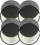 4x 3-in-1 HEPA Activated Carbon Filter for LEVOIT LV-H132 Air Purifier, LVH132RF