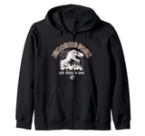 Jurassic Park Life Finds A Way T-Rex Logo Vintage Zip Hoodie