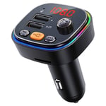 Car Bluetooth FM Transmitter  Radio Adapter with Microphone & 2 USB2123