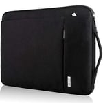 LANDICI 360°Protective Laptop Sleeve Case 13 13.3 14 Inch, Waterproof Computer Bag Cover with Handle for 2020-2022 MacBook Air 13 M1/M2, MacBook Pro 13/14, Chromebook 14, Black