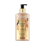 Eveline Cosmetics Brazilian Body Shimmer Lotion with Gold Glitter & Natural O...