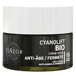 Teñzor CYANOLIFT BIO Crème Riche Anti-âge – Fermeté pour peau sèche à très sèche pot 50ml ANTI-ÂGE DÉSHYDRATION – RIDES – PERTE DE FERMETÉ/ÉCLAT à base de Spiruline