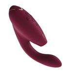 Womanizer Duo 1 Clitoral Sucking Vibrator for Women - Vibrating Sex Toy for Clitoral and G-spot Stimulation - Smart Silence - Rabbit Vibrator with 12 Intensity Levels - Waterproof - Bordeaux