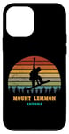 Coque pour iPhone 12 mini Mount Lemmon Arizona Vintage Sun Snowboard Snowboarder