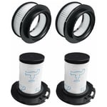 CHOYCLIT 4 Kit de filtration pour Aspirateur Rowenta X Force Flex 11.60 12.60 14.60 15.60 pour RH98xx (Remplacement Filtre après moteur ZR009008 et