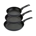 Prestige Non Stick Frying Pan Set Triple Pack Durable Dishwasher Safe Cookware