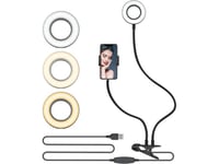 Platinet Ring Light 3 Inch With Flexible Phone Clip [45607]