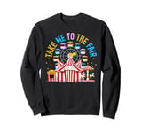 Take Me To State And County Fairs Pop Corn Ferris Wheel Sweatshirt