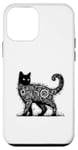 Coque pour iPhone 12 mini T-shirt mystique chat mystique chat mandala mystique