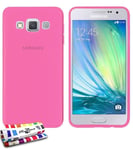 COQUE SAMSUNG GALAXY A3 A300 (2015) GLOSSY HYBRID ROSE SILICONE SOUPLE (TPU)