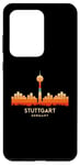 Coque pour Galaxy S20 Ultra Vintage Retro Style Landscape SunSkyline Stuttgart Germany