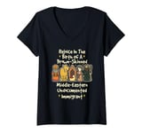 Womens Rejoice In The Birth Of A Brown Skinned Middle Eastern Faith V-Neck T-Shirt