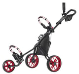 Caddytek Caddylite Superlite Chariot de Golf à 3 Roues Unisexe, Noir/Rouge